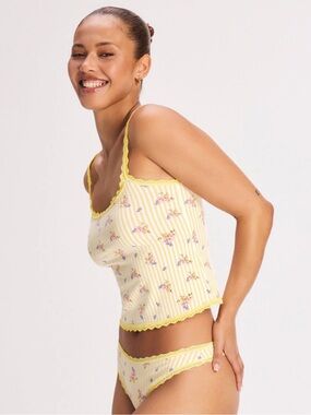 Savage X Fenty Floral Lace Cami & Panty Set L NWT